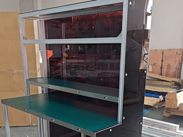 4040RA鋁型材打造多功能操作臺，賦能機(jī)械設(shè)備制造高效升級